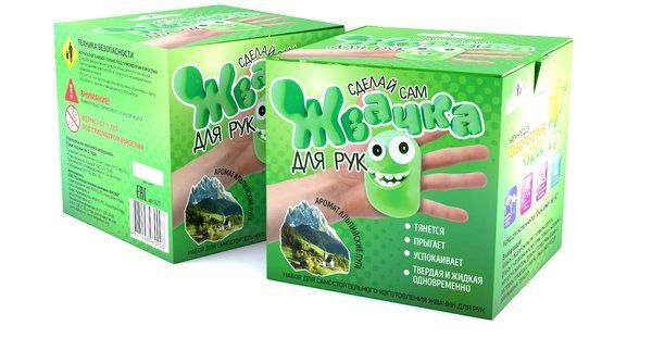 Набор для экспериментов Жвачка для рук "Альпийские луга"