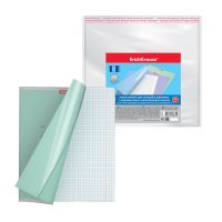 ErichKrause 53669EK Обложки пластиковые ErichKrause Fizzy Clear для тетрадей и дневников, с клеевым краем и увеличенным клапаном, 212х395мм, 80мкм, комплект 10 шт.