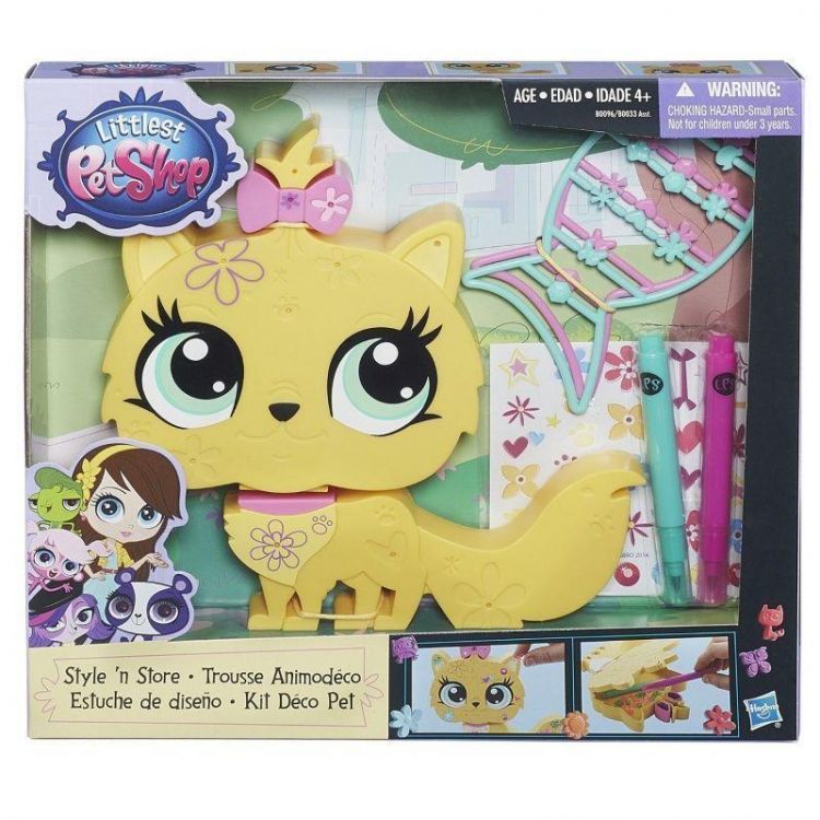 Hasbro B0096 LPS Игровой набор "Укрась свою зверюшку"  Котенок-пенал