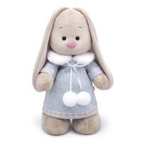 BUDI BASA StM-301 Мягкая игрушка Зайка Ми в трикотажном платье, 32 см