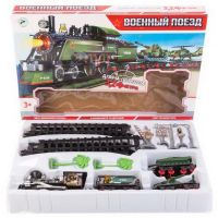 Играем вместе B647475-R Железная дорога "Играем вместе" свет+звук, с военной техникой