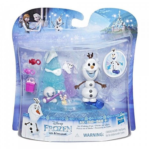 Hasbro E0232 Игровой набор Холодное сердце Маленькое королевство "Зимняя рыбалка Олафа"