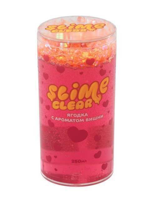 Slime S130-34 Слайм Clear-slime "Ягодка" с ароматом вишни, 250 г