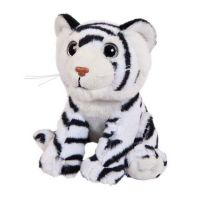 ABtoys M5042 Мягкая игрушка В дикой природе Тигренок Бенгальский белый, 15 см