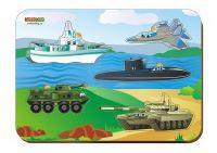 СИБИРСКИЙ СУВЕНИР 011401 Деревянный вкладыш "Военная техника"
