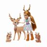Mattel GNP17 Энчантималс Игровой набор Кукла Рейни Оленни и семья