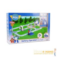 Robocar POLI 83283 Набор Мега трек с 2-мя Умными машинами (Эмбер и Рой)