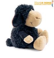 Nici 24657 Мягкая игрушка Овечка черная, 25 см