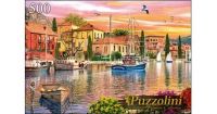 Puzzolini 7692 Пазл Доминик Дэвисон Закат в гавани, 500 элементов