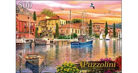 Puzzolini 7692 Пазл Доминик Дэвисон Закат в гавани, 500 элементов