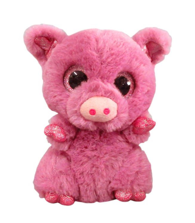 ABtoys M0055 Мягкая игрушка Свинка розовая, 15 см
