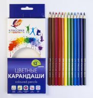 ЛУЧ 29С1710-08 Карандаши цветные шестигранные "Классика" 12 цветов (деревянные)