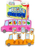 Bright Kids ИН-7639 Обучающая игра BRIGHT KIDS с пазлами Автобус знаний Домашние животные с пазлами