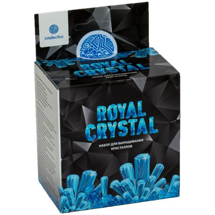 Intellectico 517бр Набор для опытов Intellectico Royal Crystal кристалл синий