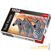 Trefl 26129 Пазл Зебры, 1500 деталей