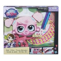 Hasbro B0095 LPS Игровой набор "Укрась свою зверюшку"  Обезьянка Минка, пенал