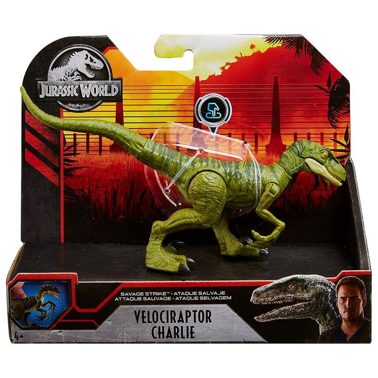 Mattel GJN92 Jurassic World Фигурка базовая Динозавр Велоцираптор Чарли