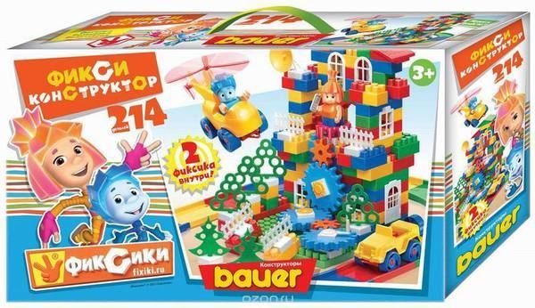 Bauer 313 Фикси-конструктор, 214 элементов (Нолик+Симка)