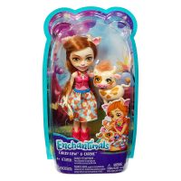 Mattel FXM77 Энчантималс Кукла Cailey Cow с любимой зверушкой, 15 см