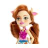 Mattel FXM77 Энчантималс Кукла Cailey Cow с любимой зверушкой, 15 см