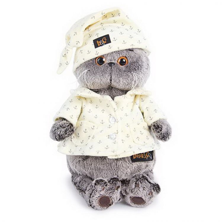 BUDI BASA Ks19-024 Мягкая игрушка BUDI BASA Кот Басик в пижаме 19 см BUDI BASA Ks19-024 Мягкая игрушка BUDI BASA Кот Басик в пижаме 19 см