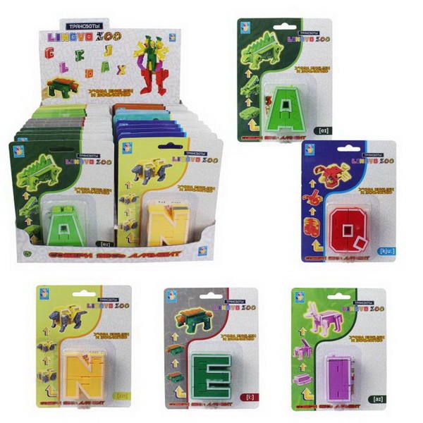 1TOY Т15507 Трансботы "Lingvo Zoo", буква английского алфавита