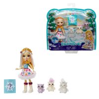 Mattel GJX46 Энчантималс Игровой набор Кукла Одель Совуни и семья