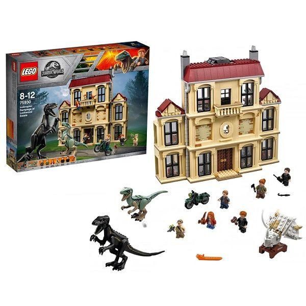 Lego Jurassic World 75930 Конструктор Лего Мир Юрского Периода Нападение индораптора в поместье Локвуд, 1019 деталей