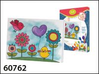 Docha&Mama 60762 Роспись по холсту "Цветы и Птицы" 18х24 см