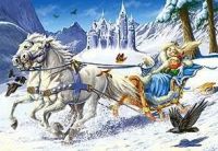 Пазл Castorland 120 деталей Снежная королева, средний размер элементов 2x1,5 см