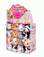 IMC Toys 95496/1 Мягкая игрушка IMC Toys Кролик Bunnies с магнитами, 9,5 см, 8 видов в коллекции