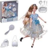 ABtoys (АБтойс) PT-01611 Кукла ABtoys "Amelia. Рождественский бал" с диадемой, котенком, светлые волосы 30см