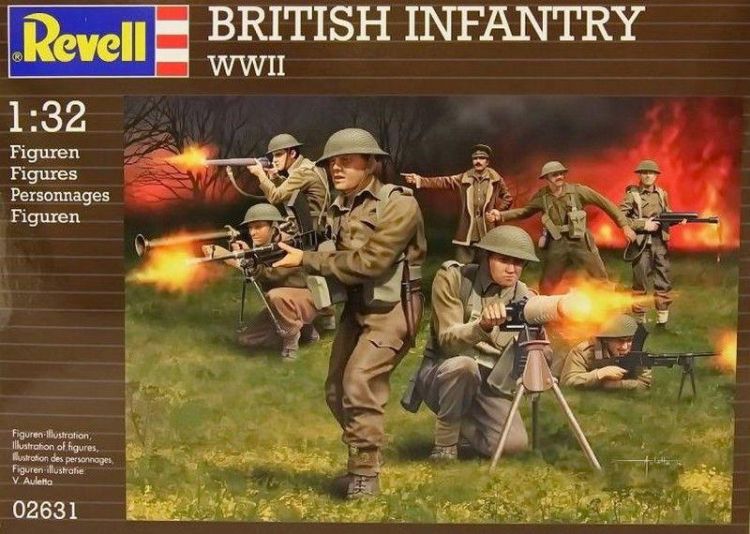 Revell 02631 Фигуры Британская пехота, Вторая Мировая война, 15 штук
