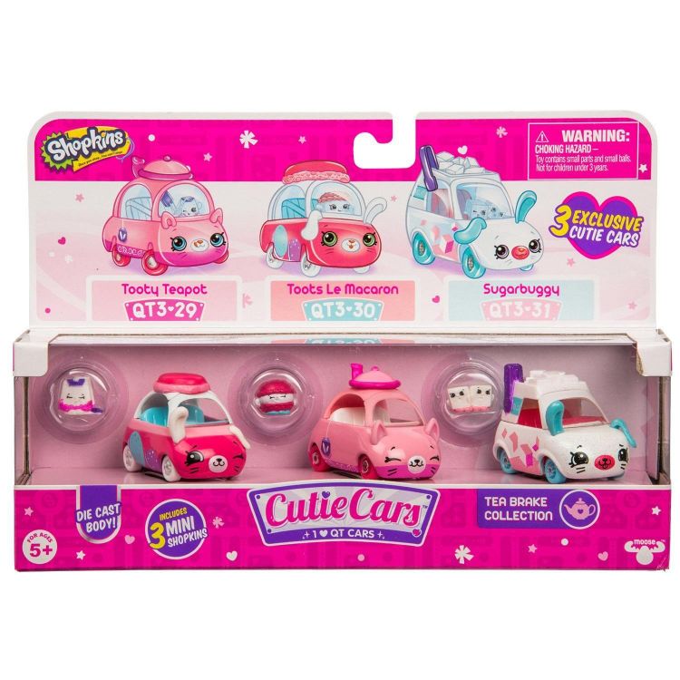 Moose 57138 Машинки Cutie Car S3 с мини-фигурками Шопкинс Время для чая