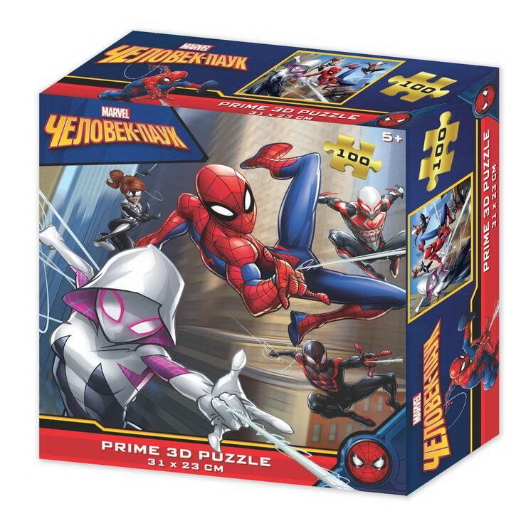 Prime 3D 13828-SBM Пазл Prime 3D Super Человек-паук сюжет 1, 100 элементов