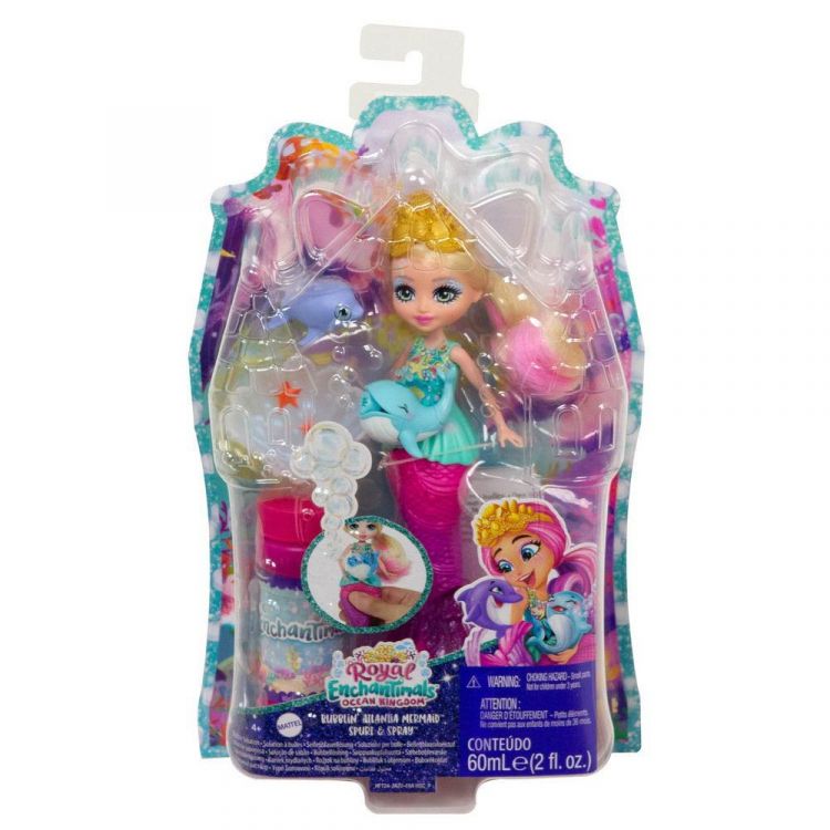 Mattel HFT24 Кукла Mattel Enchantimals Русалочка с волшебными пузырьками