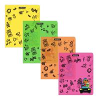 ErichKrause 55403EK Обложки пластиковые ErichKrause Funny Monsters для тетрадей и дневников, 212х347мм, 80 мкм, комплект 12 шт.