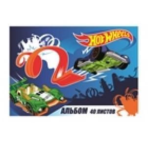 Centrum 88707 Альбом для рисования "Hot Wheels", формат А4, 40 листов, на спирали, мелованная обложка 235 гр/м2
