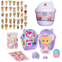 IMC Toys 97629/98442-2 Кукла IMC Toys Cry Babies Magic Tears серия Bottle House Плачущий младенец в комплекте с домиком и аксессуарами, Фиолетовый