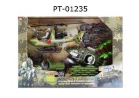 ABtoys (АБтойс) PT-01235 Боевая сила. Набор военной техники с фигуркой и акссесуарами