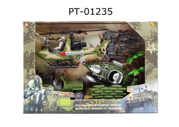 ABtoys (АБтойс) PT-01235 Боевая сила. Набор военной техники с фигуркой и акссесуарами ABtoys (АБтойс) PT-01235 Боевая сила. Набор военной техники с фигуркой и акссесуарами