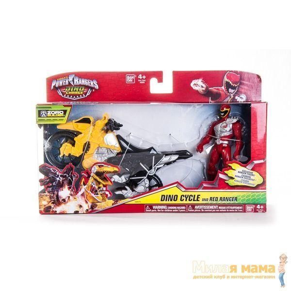 Power Rangers Dino Charge 42070 Пауэр Рейнджерс Мотоцикл + Фигурка 12 см, в ассортименте