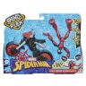 Hasbro F0236 Игровой набор Spider man Фигурка Бенди Человек-паук на мотоцикле