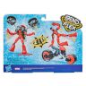 Hasbro F0236 Игровой набор Spider man Фигурка Бенди Человек-паук на мотоцикле