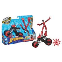 Hasbro F0236 Игровой набор Spider man Фигурка Бенди Человек-паук на мотоцикле
