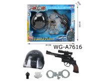 Junfa BN369P-39 Набор игровой Junfa Юный спецназовец (каска, пистолет, наручники, жетон, свисток), в коробке