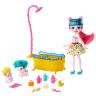 Mattel GJX35 Энчантималс Игровой набор Банный день Пети Пиг