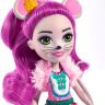 Mattel FXM76 Энчантималс Кукла мышка Майла с любимой зверушкой, 15 см