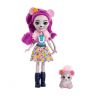 Mattel FXM76 Энчантималс Кукла мышка Майла с любимой зверушкой, 15 см