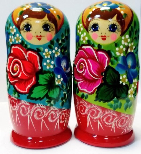 МАТРЁШКА М05150601 Матрешка 5 в 1 средняя (Полхов-Майдан, Эскиз 01, Розы)